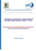 PSFU Environmental and Social Management Framework (ESMF)